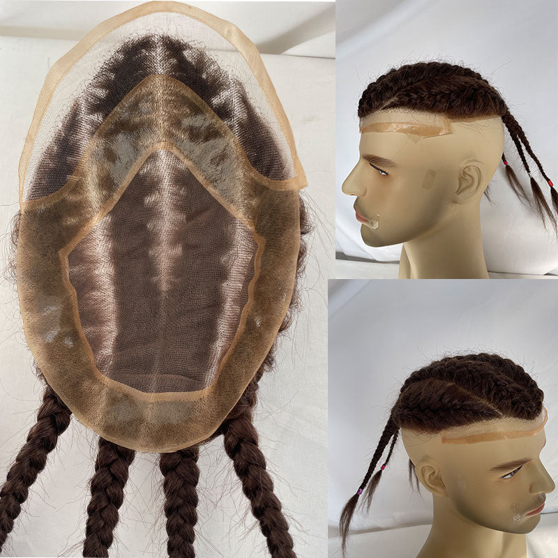 Four Braids Aka Double Mens Hairpiece