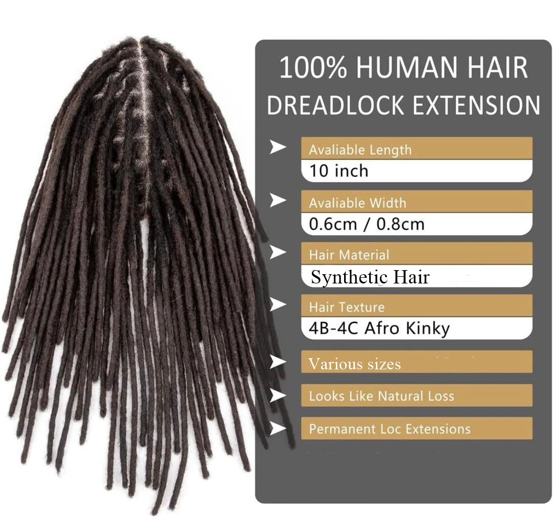 Postiche pour dreadlocks 