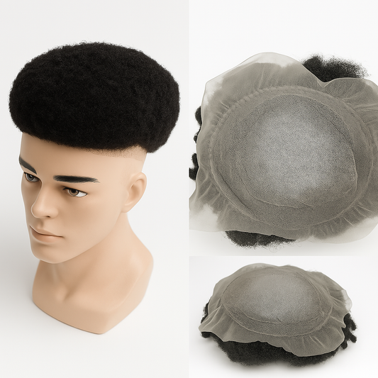 Afro Toupee for Black African Men