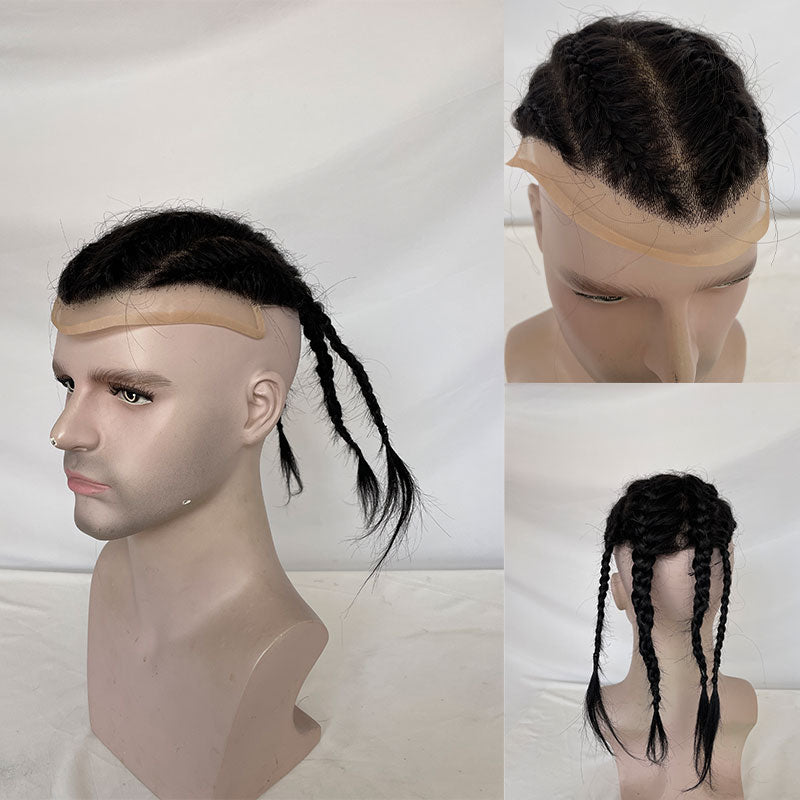 Four Braids Aka Double Mens Hairpiece