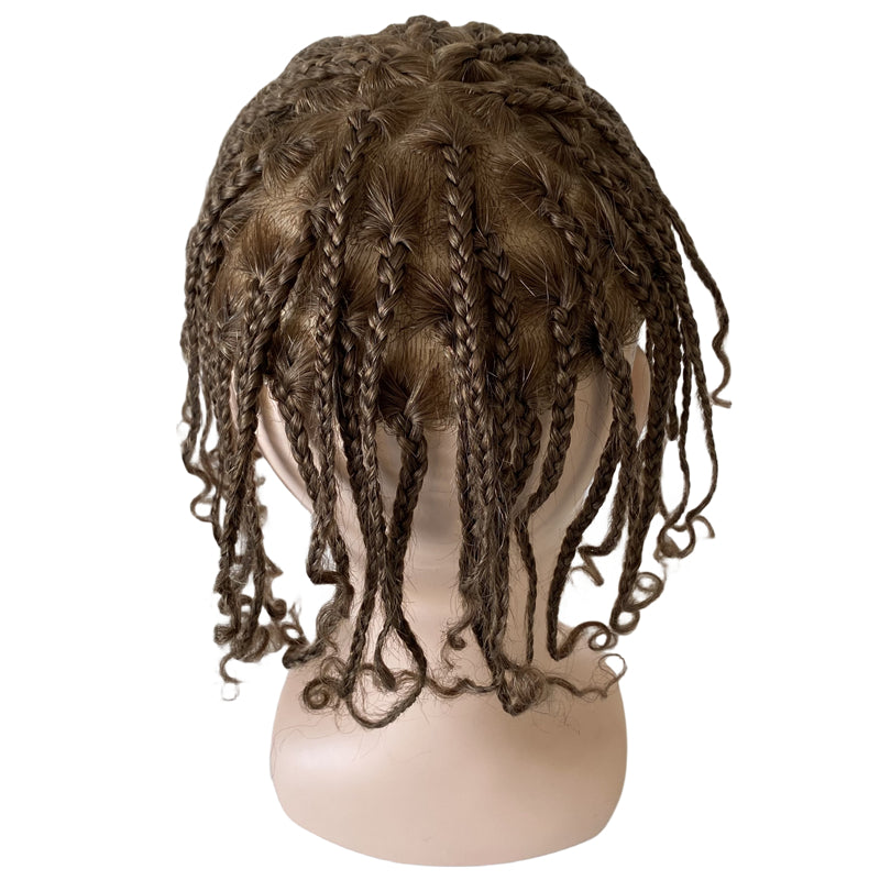 Postiche en dentelle Box Braids pour hommes 